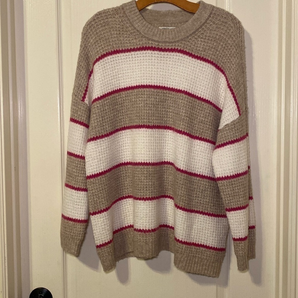 American Eagle Outfitters Women’s Oversized Striped Sweater Size Medium NWOT - Picture 3 of 8